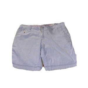 Robert Graham Shorts Mens Sz 38 Blue Stripe Classic Fit Casual Flat Front Chinos